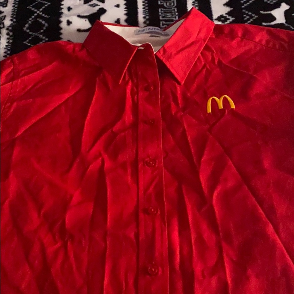 McDonald’s button shirt